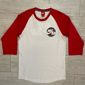 Red & White Nike Baseball Tee